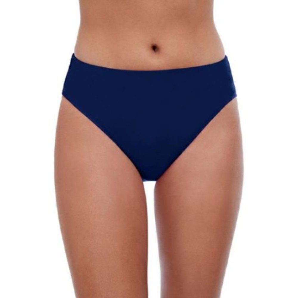 Gottex Profile By Gottex Navy Blue Tutti Frutti Mid Rise Tankini Bottom Size 14